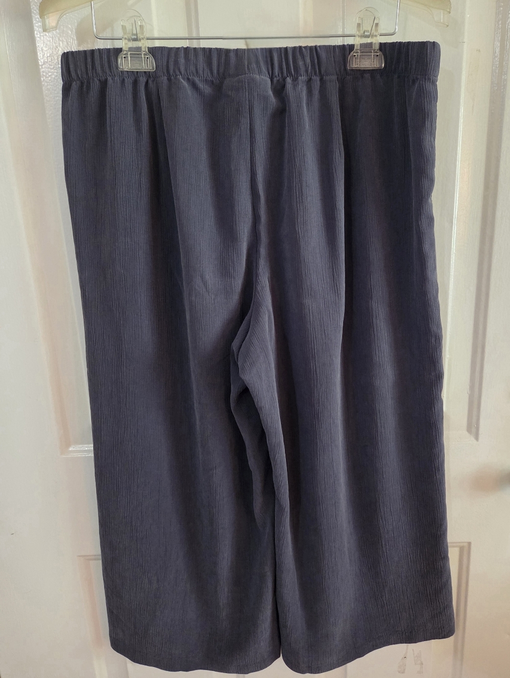 J. Jill Pure Jill Sand Washed Wide Leg Tencel Blend Pants Gray LP - Picture 3 of 6